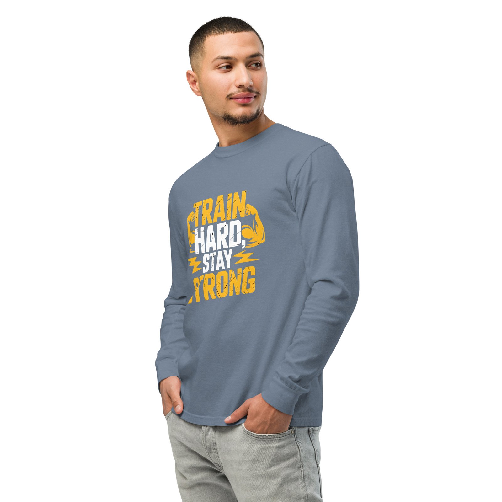 Train Hard, Stay Strong long-sleeve shirt - Image 3