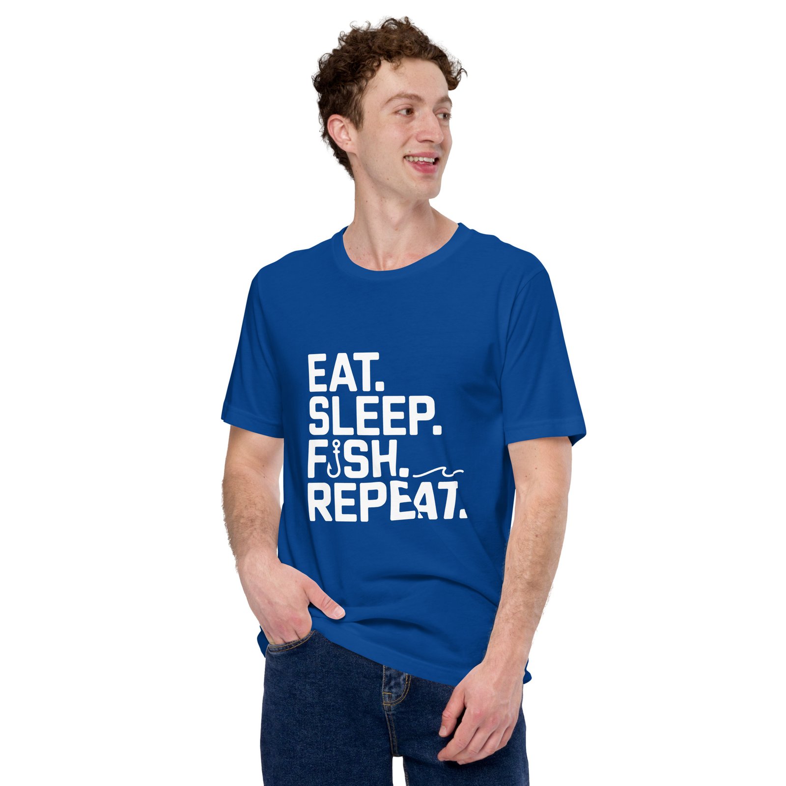 Eat. Sleep. Fish. Repeat. t-shirt - Image 7